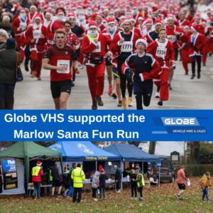 Santa Fun Run graphic santa fun run