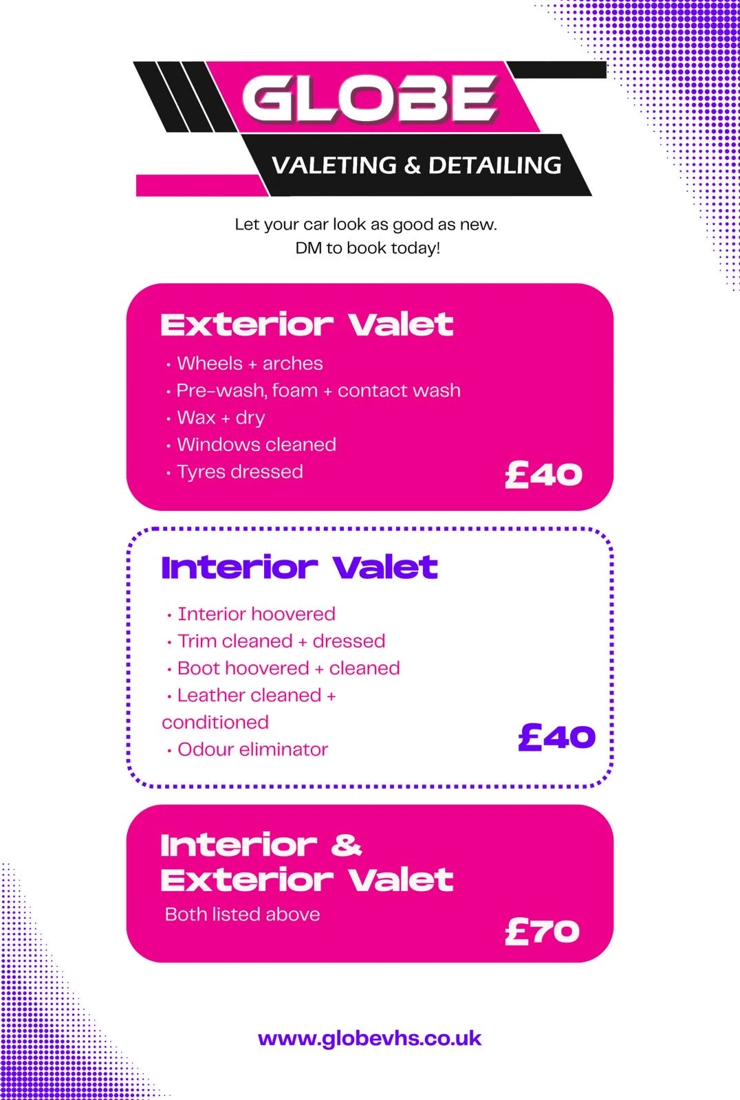 vehicle valeting and car wash in marlow
