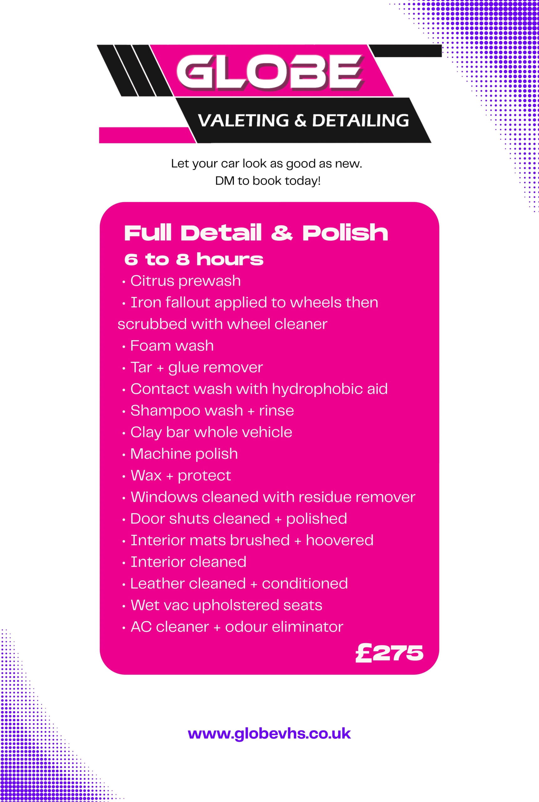 vehicle valeting and car wash in marlow